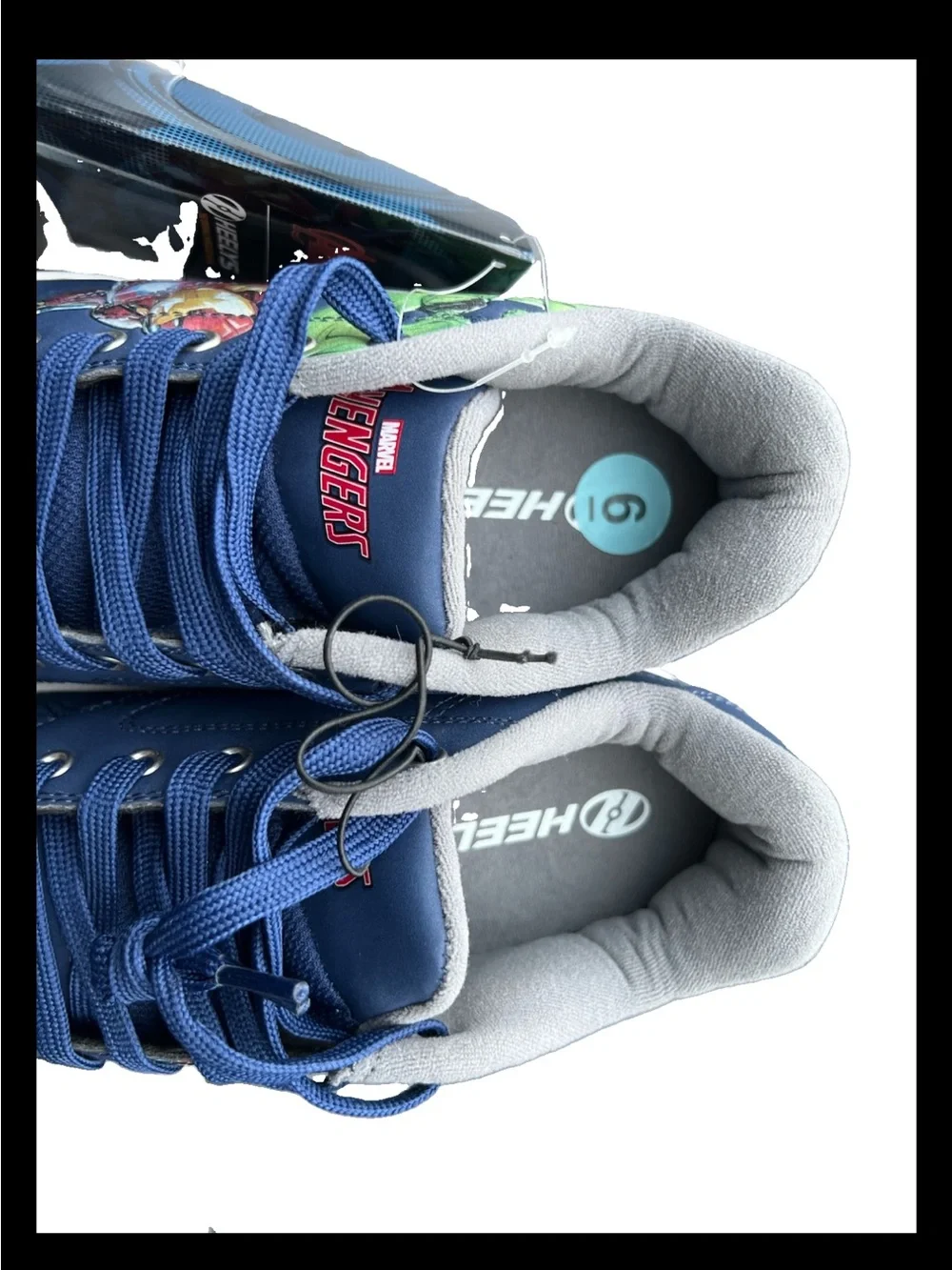 Heelys Marvel Avengers Skate Shoes HES10506 Iron Man Navy Blue Youth Size6